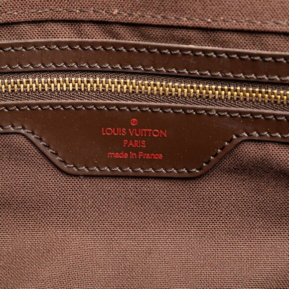 LOUIS VUITTON Brown Damier Leather Boston Bag - Picture 6 of 8